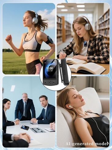 MP3 Player with Clip 64GB Bluetooth Mini MP3 Player with Earphones(Black) | MP3 Player with Clip,64GB Mini MP3 Player with Bluetooth,Earphones,FM Radio,Voice Recorder,E-Book for Outdoor,Sporting in Kuwait