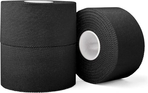 (3 Pack) White Athletic Sports Tape, Very Strong Easy Tear No Sticky Residue Tape for Athlete & Sport Trainers & First Aid Injury Wrap,Suitable for Bats,Tennis,Gymnastics & Boxing（1.5in X 35ft） in Kuwait