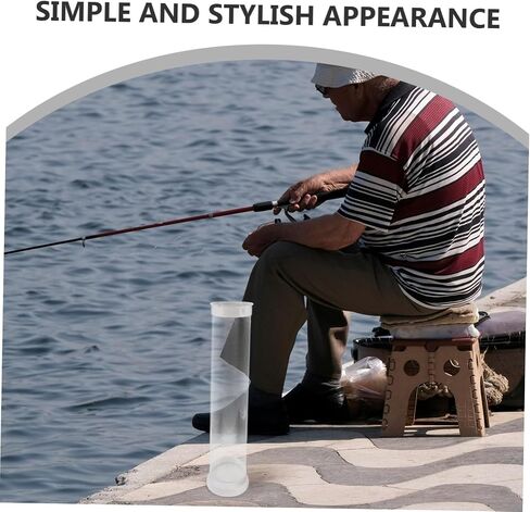 Uonlytech Fishing Float Storage Tube for Precise Calibration PVC | 5 X 20 Inch Size, Outdoor Fishing and Travel Use, Suitable for Beginners and Experienced Fishers in Saudi Arabia