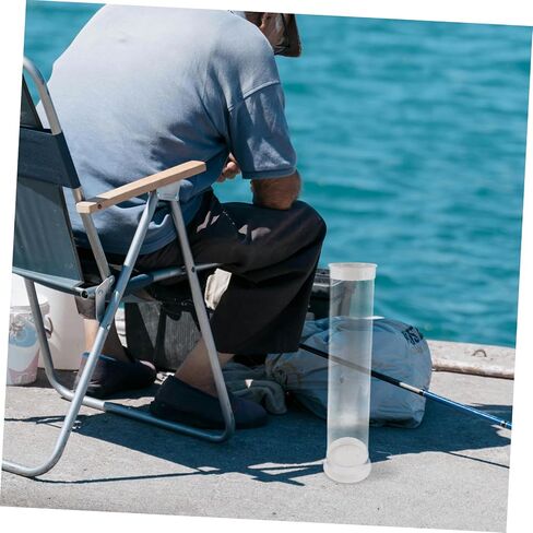 Uonlytech Fishing Float Storage Tube for Precise Calibration PVC | 5 X 20 Inch Size, Outdoor Fishing and Travel Use, Suitable for Beginners and Experienced Fishers in Saudi Arabia