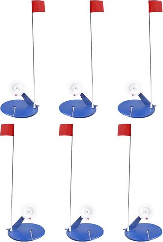 Pack of 6 Ice Fishing Tip Up Flags Set Cold for Winter Fishing Ice Fishing Flags Ice Fishing Flags Indicators in Saudi Arabia