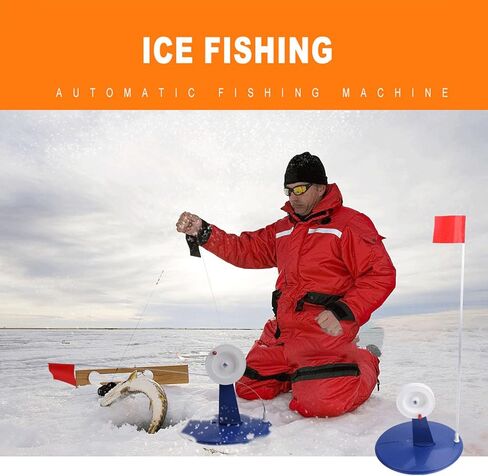 Pack of 6 Ice Fishing Tip Up Flags Set Cold for Winter Fishing Ice Fishing Flags Ice Fishing Flags Indicators in Saudi Arabia