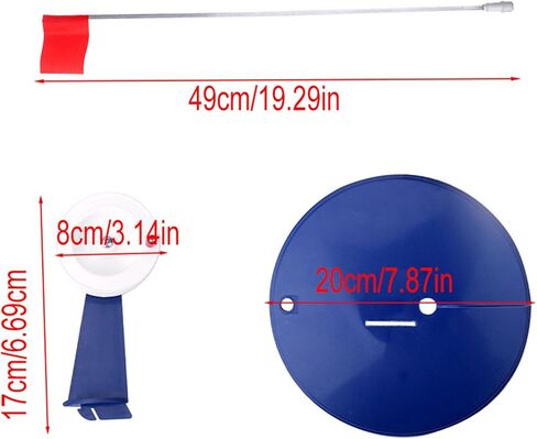 Pack of 6 Ice Fishing Tip Up Flags Set Cold for Winter Fishing Ice Fishing Flags Ice Fishing Flags Indicators in Saudi Arabia