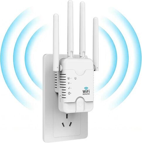 2026 WiFi Extender Signal Booster for Home - AC 1200 - Dual Band (5GHz / 2.4GHz) - WiFi Signal Amplifier Booster Repeater Internet Range Extender, Long Range Expands with Ethernet Port in Saudi Arabia