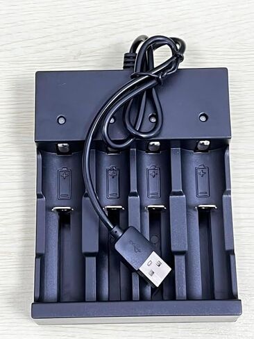 18650 Battery Charger, USB Charging Independent Slot for Rechargeable Batteries Ni-MH Ni-Cd in Saudi Arabia