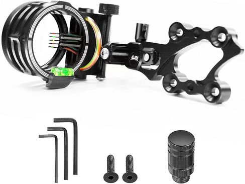 5-Pin Archery Bow Sight, Outdoor Archery Equipment, Tool-Less Micro-Click Adjustments Use with Left and Right-Hand Bows in Saudi Arabia