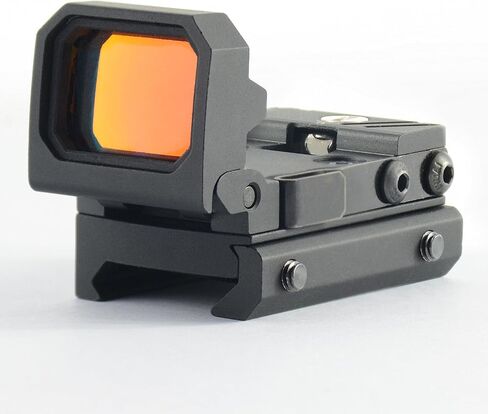 Flip Up Red Dot Sight، 3 MOA ألومنيوم متين منعكس صغير قابل للطي ومدمج RMR - متوافق مع كامل الحجم، حاجز Picatinny مع قاعدة مرتفعة in Kuwait