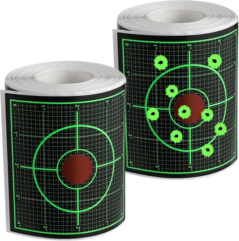 ملصقات GearOZ Green Sight in Splatter Target، أهداف ورقية تفاعلية مقاس 4 بوصات مع موقع دقيق، هدف إطلاق لاصق 200/400 قطعة، معايرة الخط السفلي للشبكة الداكنة لبندقية BB/مسدس الحبيبات/Airsoft in Kuwait