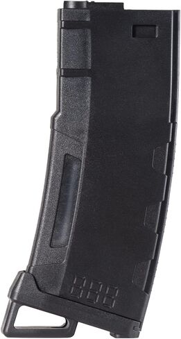 Lancer Tactical Airsoft M4 M16 Series Polymer 130 Round Capacity Transparent Window High Speed MidCap Airsoft Magazine in Saudi Arabia