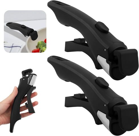 2Pack Detachable Pot Handle, Bakelite Locking Pan Handle For Pots | Universal Locking Pan Handle,Heat-Resistant Bakelite,Tool-Free Installation, For Pots Pans Skillets Kitchen & Camping in Saudi Arabia