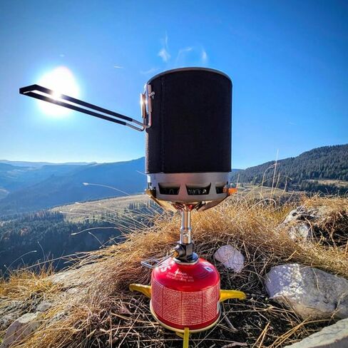 Fire-Maple Petrel Ultralight Camping Pot with Protective High-Efficiency Heat Exchanger, Compact Aluminum Pot with Neoprene Sleeve Perfect for Solo Backpacking in Saudi Arabia
