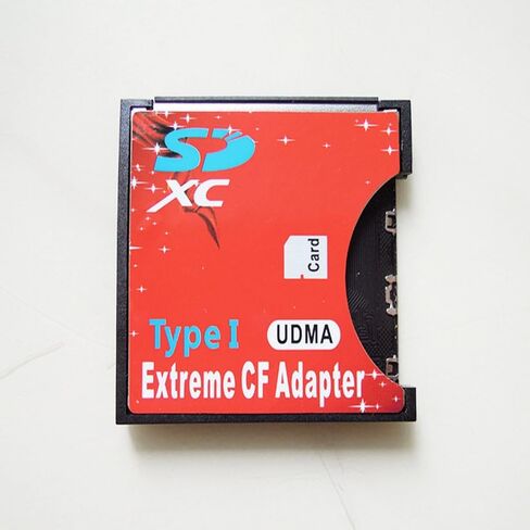 SD to CF Type I UDMA High Speed Adapter, 3.3mm Slim Plug and Play Memory Card Converter for SD/SDHC/SDXC/MicroSD Cards, Compatible with Canon Nikon Sony DSLR Cameras in Saudi Arabia