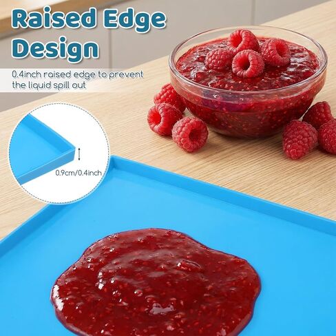 8PCS Silicone Dehydrator Sheets with Edge 12x10in for Fruit Vegetables Meat | MySHUCE Fruit Leather Trays with Silicone Scraper Cutter Wheel Nonstick High Temperature Resistance Dehydrator Mats in Saudi Arabia