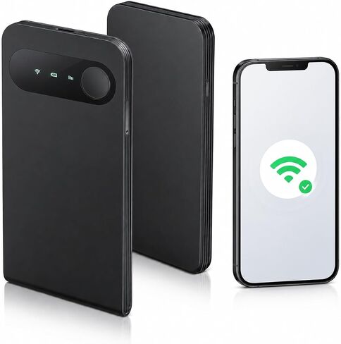 نقطة اتصال واي فاي ECOVOX E1 المحمولة 4G LTE، جهاز توجيه محمول بدون بطاقة SIM، شريحة اتصال سحابية | إمكانية الوصول إلى الشبكة العالمية، سعة 3000 مللي أمبير في الساعة، توصيل ما يصل إلى 9 أجهزة، قابلة للشحن، أمان WPA2، للسفر والمناطق النائية in Kuwait