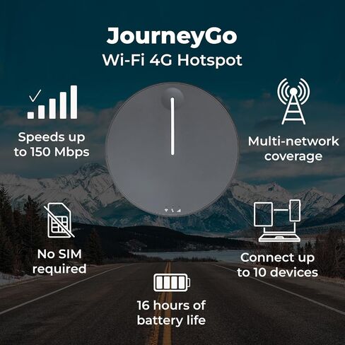 TravlFi JourneyGo LTE RV WiFi Hotspot Bundle w/Carrying Case in Saudi Arabia