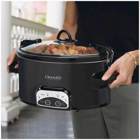 Crock-Pot Programmable 6 Quart Slow Cooker - Black in Saudi Arabia