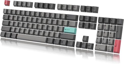 HK GAMING Custom Keycaps | Dye Sublimation PBT Keycap Set for Mechanical Keyboard | 139 Keys | Cherry Profile | ANSI US-Layout | Compatible with Cherry MX, Gateron, Kailh, Outemu | Stealth Dolch in Saudi Arabia