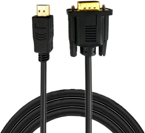 كابل محول HDMI إلى VGA بديل، واجهة مطلية بالذهب، متوافق مع أجهزة إكس بوكس ​​وروكو وأجهزة الكمبيوتر المحمولة وأجهزة التلفزيون والشاشات وأجهزة العرض (6 أقدام) in Kuwait