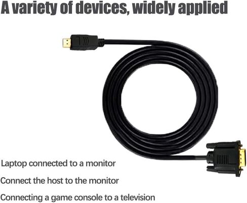 كابل محول HDMI إلى VGA بديل، واجهة مطلية بالذهب، متوافق مع أجهزة إكس بوكس ​​وروكو وأجهزة الكمبيوتر المحمولة وأجهزة التلفزيون والشاشات وأجهزة العرض (6 أقدام) in Kuwait