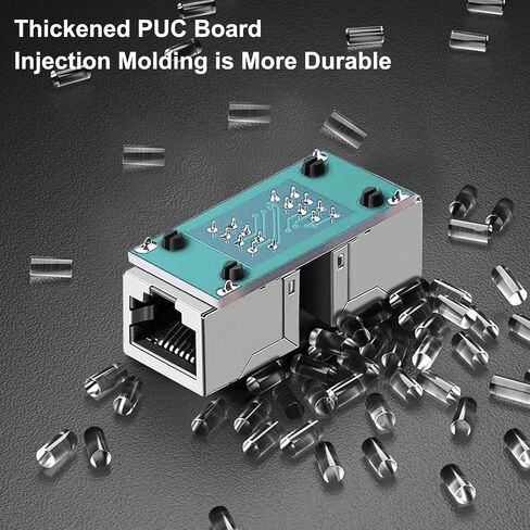 Dingsun RJ45 Coupler, in-Line Coupler Cat7 Cat6 Cat5 Cat5e Network Cable Extender Adapter, Support 100BASE-TX (Black 6 pcs) in Saudi Arabia