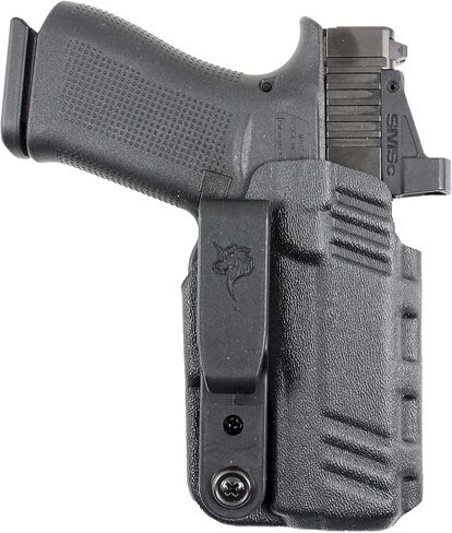 DeSantis Slim-Tuk - IWB Holster for Men and Women, Pistol Holster for Concealed Carry, Suitable for Appendix Wear, Ambidextrous, Made with Kydex, Adjustable Tension, Tuckable 360 C-Clip in Saudi Arabia