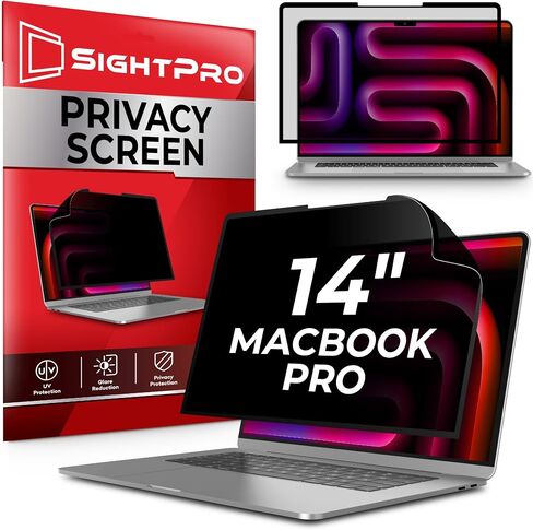 SightPro 14 Inch Privacy Screen for MacBook Pro(2021-2026, M1-M5) Monitor - Removable Laptop Privacy Filter Shield and Protector in Saudi Arabia