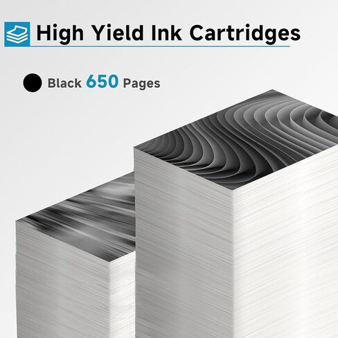 67XL Ink Cartridges Black 2 Pack Replacement for HP 67 Ink XL 6055 2827e | For hp67xl hp67 2700 2700e 2855e 2752 2742e 2755 4255e 4100 4152e 4155 6000 6055e 6400 6458 6452 6455e Printer ink in Saudi Arabia