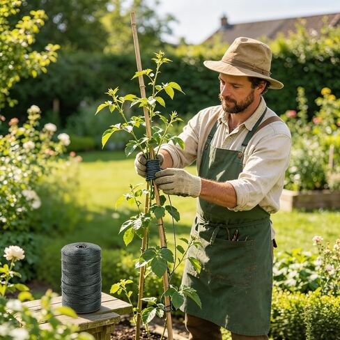 Fishing Net Repair Line, 984ft Nylon String Wrapping Rope Fish Net Repair Twine Nylon Cord Twine for Garden Tomato Climbing Plant Tie Floristry Fishing Wrapping Camping and Outdoor Survival in Saudi Arabia