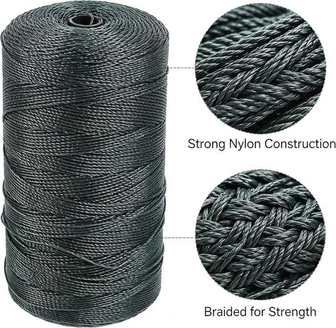 Fishing Net Repair Line, 984ft Nylon String Wrapping Rope Fish Net Repair Twine Nylon Cord Twine for Garden Tomato Climbing Plant Tie Floristry Fishing Wrapping Camping and Outdoor Survival in Saudi Arabia
