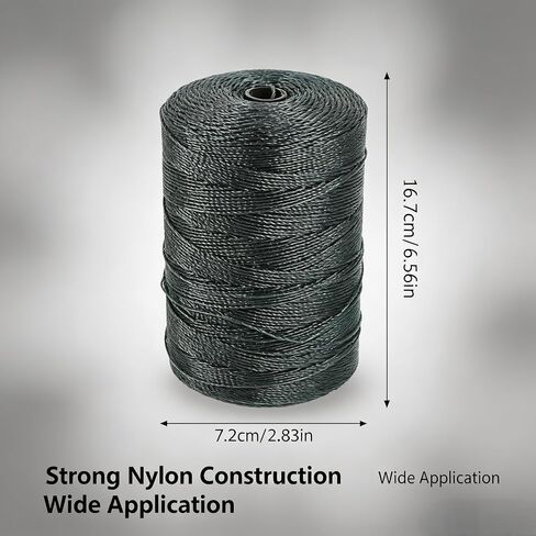 Fishing Net Repair Line, 984ft Nylon String Wrapping Rope Fish Net Repair Twine Nylon Cord Twine for Garden Tomato Climbing Plant Tie Floristry Fishing Wrapping Camping and Outdoor Survival in Saudi Arabia