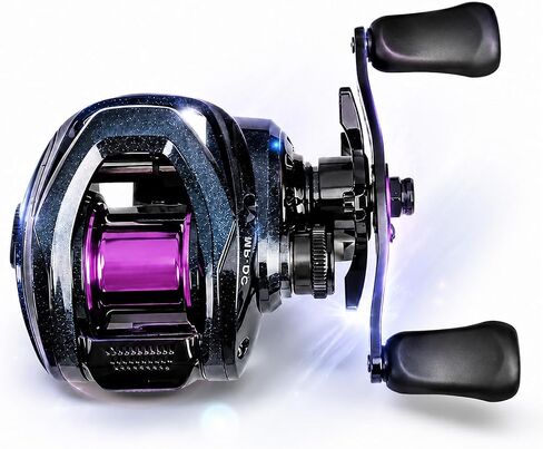DCast Baitcasting Fishing Reel with Digital Anti-Backlash Control & Smart Braking System, Lightweight Easy-Cast Baitcaster for Bass Fishing in Saudi Arabia