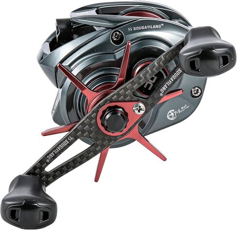 Sougayilang Upgraded DC Baitcasting Reel with Digital Control Braking, Carbon Fiber Handle, 7+1 Stainless Steel Bearings, 7.2:1 Gear Ratio, Brass Gear, Audible Drag Clicker in Saudi Arabia