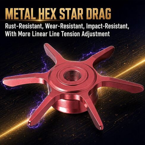 Sougayilang Upgraded DC Baitcasting Reel with Digital Control Braking, Carbon Fiber Handle, 7+1 Stainless Steel Bearings, 7.2:1 Gear Ratio, Brass Gear, Audible Drag Clicker in Saudi Arabia