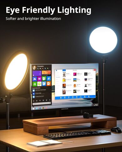 UBeesize Professional Ring Light with Stand, Phone Holder & Remote – 6500K Full-Screen LED Lighting for Makeup, Photography, Studio, Barber, and Live Streaming in Kuwait