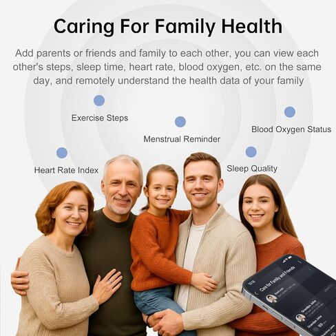 Smart Ring Fitness Tracker Ring for Women & Men, Sleep/Step/Blood Oxygen/Heart Rate Monitor, Long-Lasting Battery Sleep Ring, No Subscription Fee, Compatible with Android & iOS (Matte Silver, 8#) in Saudi Arabia