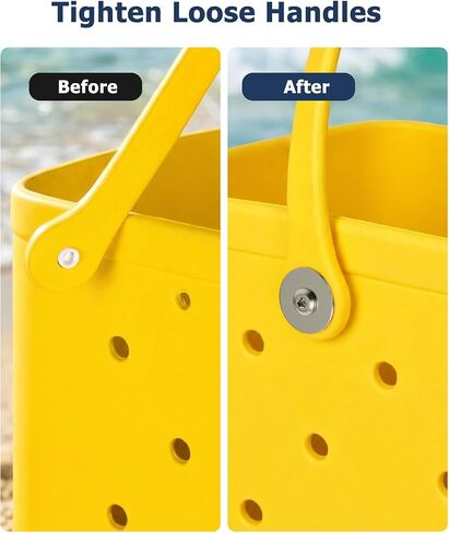 Handle Screw Replacement Kit for Bogg Bag Beach Totes, 304 Stainless Steel Chicago Screw Rivets with Washers and Hex Wrenches, Beach Tote Handle Repair Fasteners in Saudi Arabia