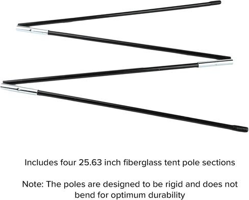 Coghlan's Fiberglass Tent Pole Repair Kit – Camping Gear for Quick Tent Repairs with Durable Poles, Shock Cord, and Ferrules for Outdoor Adventures, Emergency Repairs, and Backpacking Essentials in Saudi Arabia