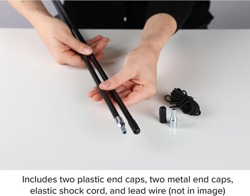 Coghlan's Fiberglass Tent Pole Repair Kit – Camping Gear for Quick Tent Repairs with Durable Poles, Shock Cord, and Ferrules for Outdoor Adventures, Emergency Repairs, and Backpacking Essentials in Saudi Arabia