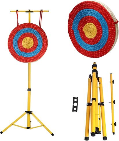 Archery Target and Target Stand for Backyard, Durable Bow and Arrow Straw Target for Youth Outdoor Shooting Practice in Saudi Arabia