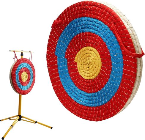 Archery Target and Target Stand for Backyard, Durable Bow and Arrow Straw Target for Youth Outdoor Shooting Practice in Saudi Arabia