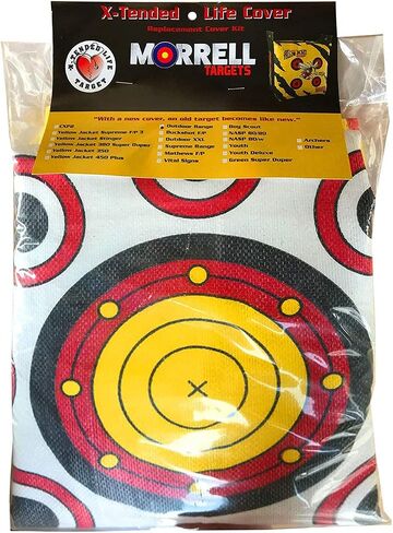 Morrell Outdoor Range Archery Target Replacement Cover, Weatherproof & Dual-Sided with Over 50 Shooting Spots for Precision Training in Saudi Arabia