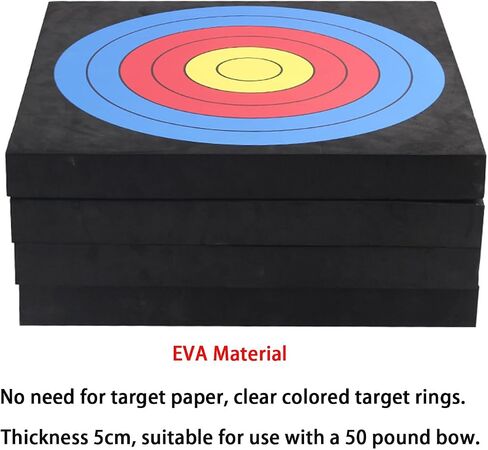 Archery 20" Foam Target for Backyard EVA Arrow Target Square Moving Foam Targets for Outdoor Shooting Practice Training Compound Bow and Recurve Bow in Saudi Arabia