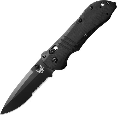 Benchmade Tactical Triage Tactical Knife, S30V Steel Blade (917SBK) | Black G10 handle, Drop-Point blade in Kuwait