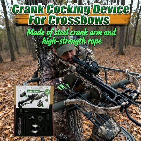 Crank Cocking Device for Crossbows BAR20020 Compatible with Barnett Series Crossbows Right- and Left-Handed Use Reduces Cocking Resistance by Up to 93% High-Strength Metal Cranking Device in Saudi Arabia