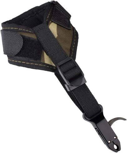Compound Bow Release Aid Trigger Adult Archery Right Left Hand Adjustable Black Wrist Strap （Pack of 1 in Saudi Arabia