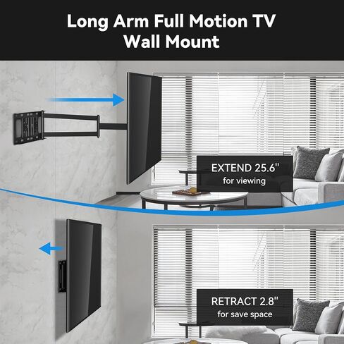 FORGING MOUNT Long Arm Corner TV Wall Mount for 26-60 Inch TVs in Kuwait