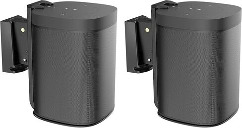 ynVISION.DESIGN Wall Mount for Sonos One, One SL, Play:1, 2 Pack, Black in Saudi Arabia