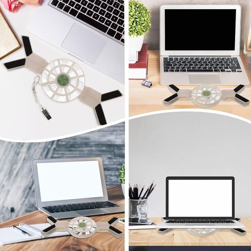 Sosoport Foldable Laptop Cooler Fan with Large Air Output Portable Plastic Laptop Cooling Device for Office Workers in Kuwait