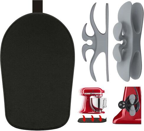 Sliding Mat for Kitchenaid 5-8 Qt Bowl-Lift Stand Mixer, Size 14.57" x 10" | High-quality Material, Reusable, Mixer Mover Slider Mat Pad, Kitchen Appliance Slider Mat, Kitchen Aid Mixer Accessories in Saudi Arabia