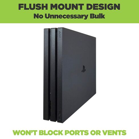 HIDEit Mounts 4P Bundle, Wall Mounts for PS4 Pro and Controller, Steel Wall Mount for PS4 Pro and 2 Controller Mounts to Safely Store Your PS4 Pro and PlayStation Controller Near or Behind TV in Saudi Arabia